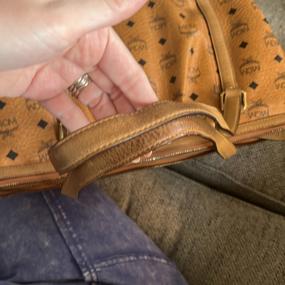 MCM Tan Leather Tote Bag - Picture 5 of 7